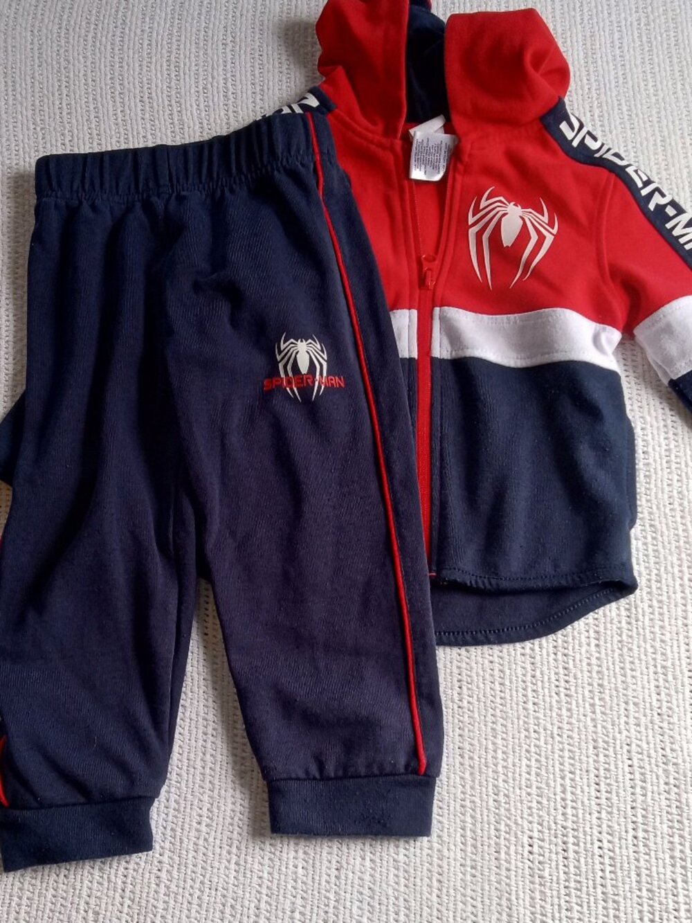 Marvel Spiderman Zippered Hoodie and Pants, Size 2T